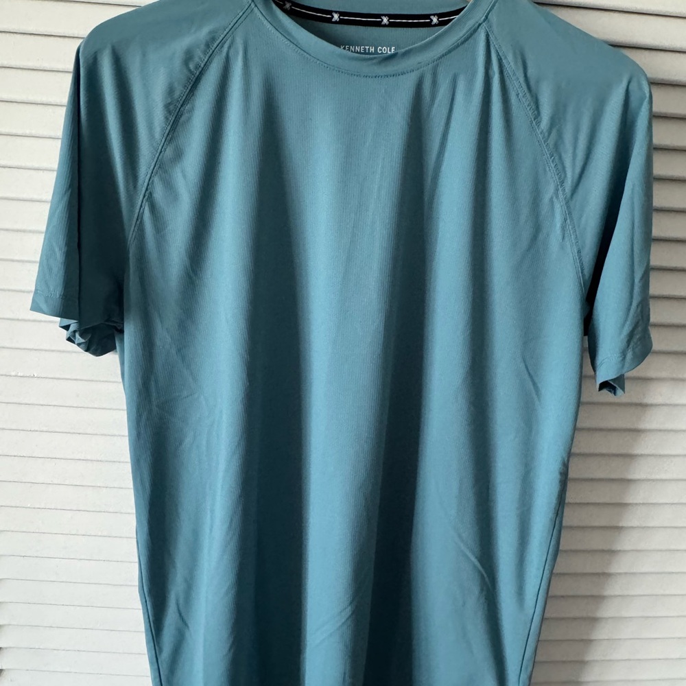 Kenneth Cole Men's Teal Short Sleeve Shirt